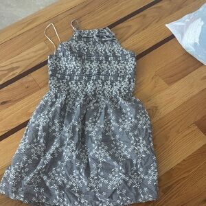 Black and White Floral Dress